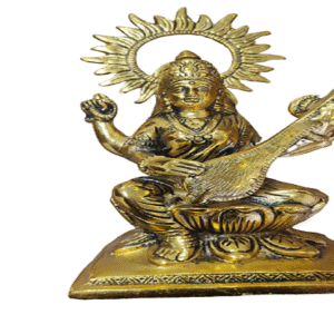 Brass Saraswati
