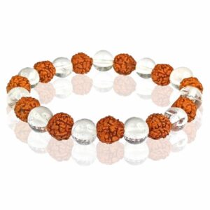 Rudraksh and Crystal Bracelet